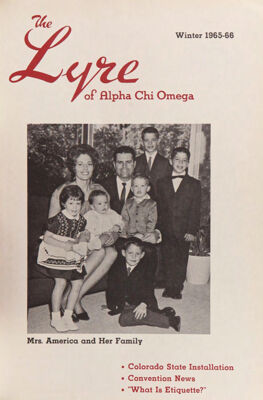 The Lyre of Alpha Chi Omega, Vol. 69, No. 2, Winter 1965-66